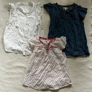 Lauren Conrad shirts - transparent, & denim only (no white!)- set of 2 - size XS